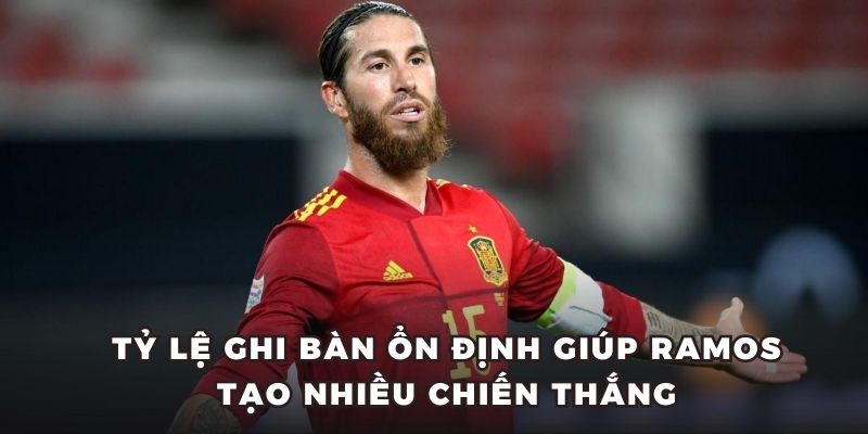 Tỷ lệ ghi bàn ổn định giúp Ramos tạo nhiều chiến thắng